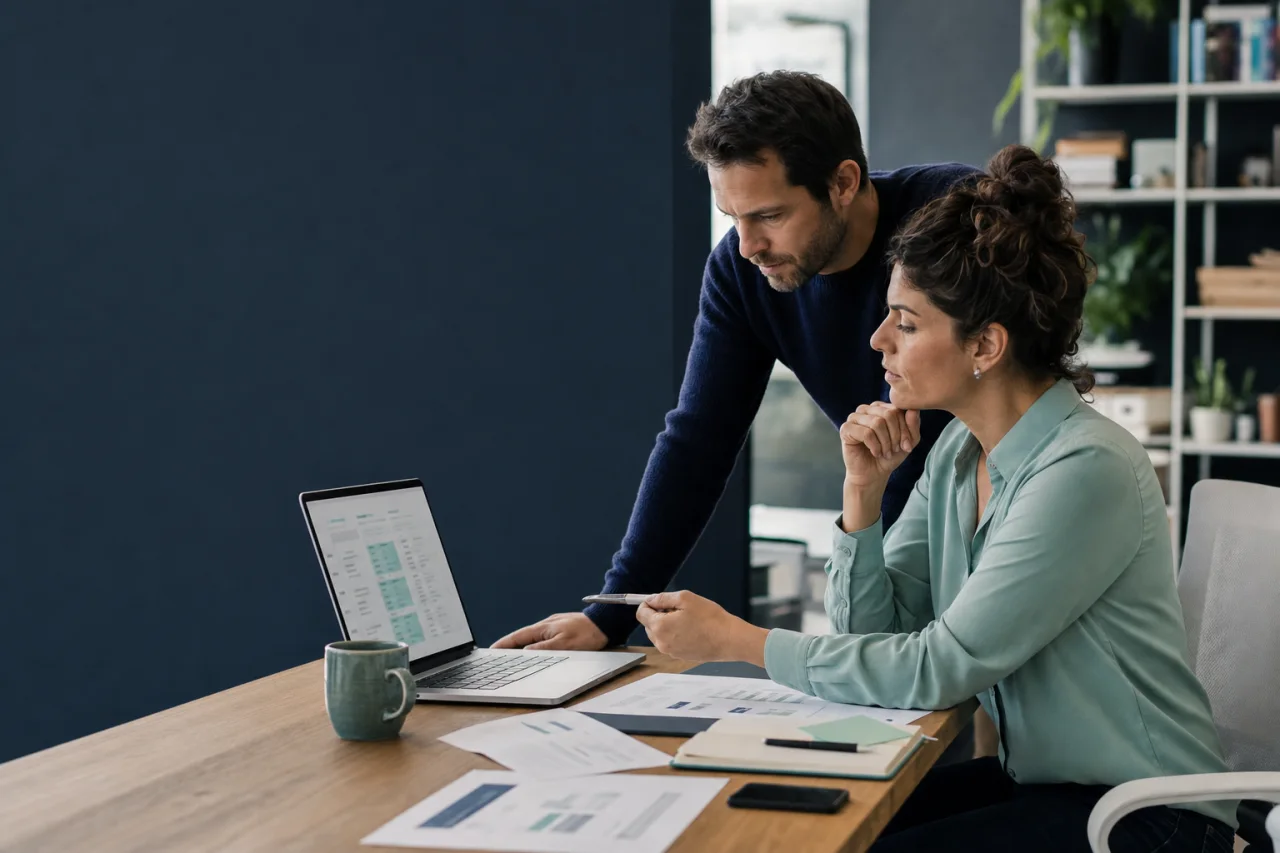 Profesionales revisando alertas de licitaciones por email con NexoLicit