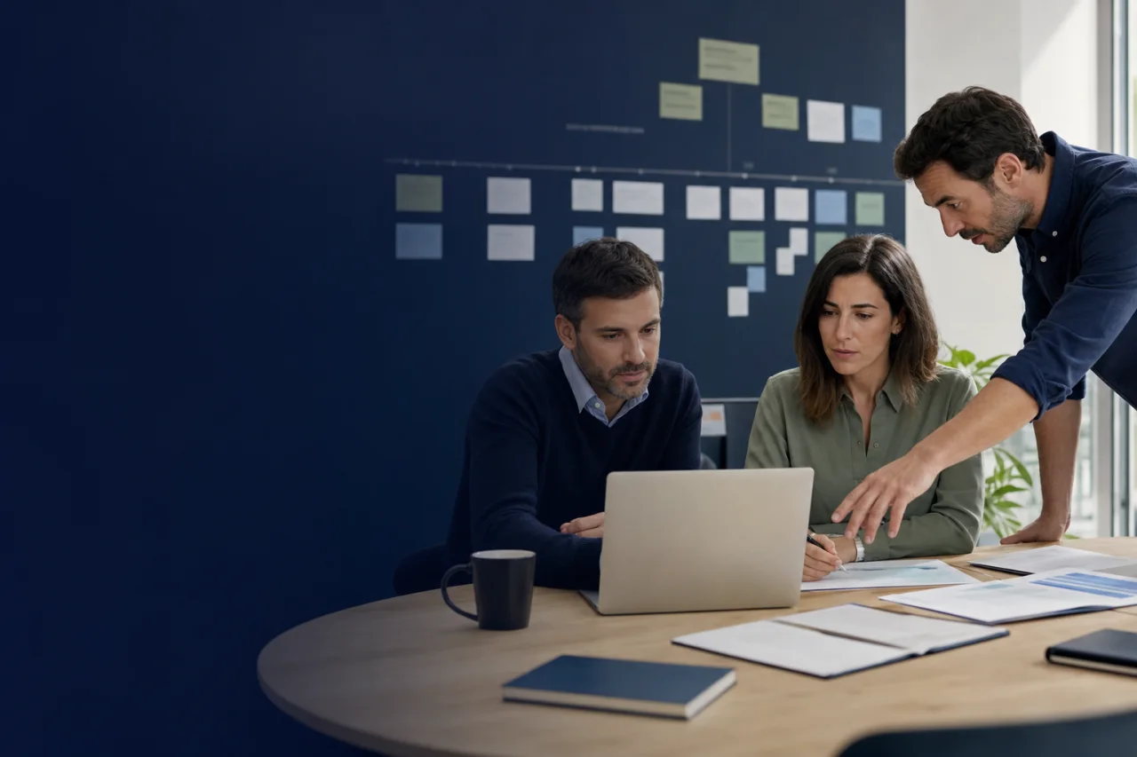 Profesionales revisando demo de software de licitaciones con NexoLicit
