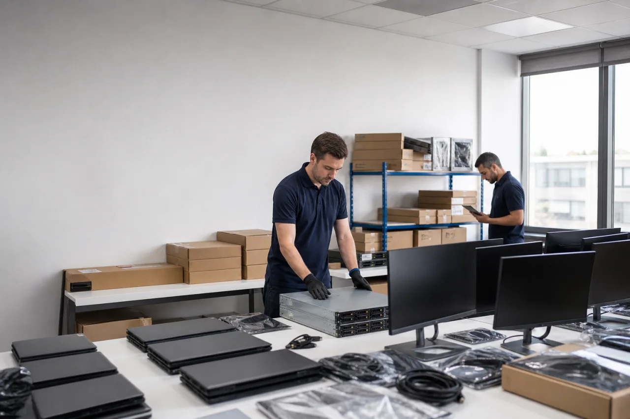 Profesionales revisando muestras en licitaciones