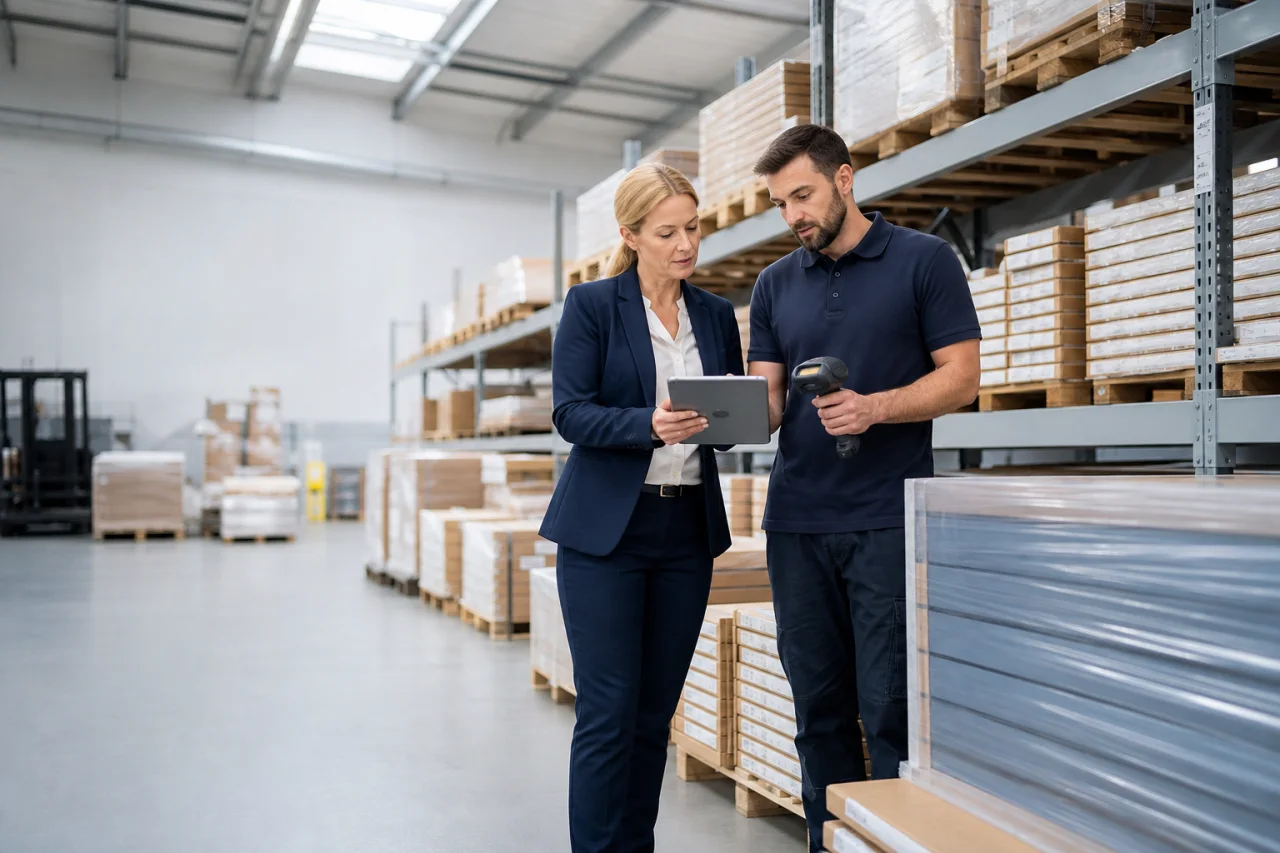 Profesionales revisando licitaciones de mobiliario con NexoLicit